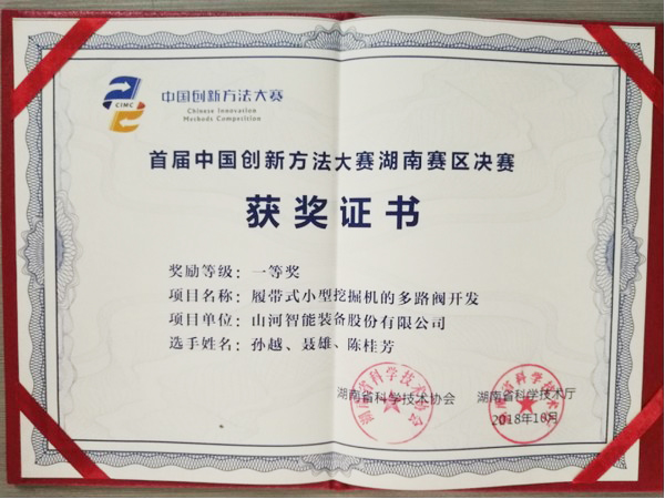 捷报︱中国创新方法大赛湖南赛区米兰体育·米兰(中国)智能获一等奖
