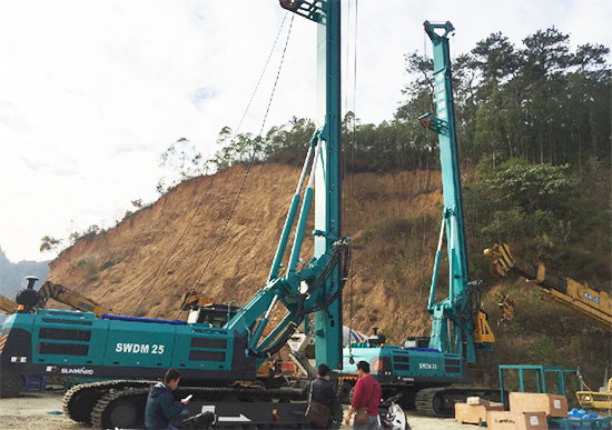 新年献礼米兰体育·米兰(中国)智能9台SWDM25旋挖钻机征战越南