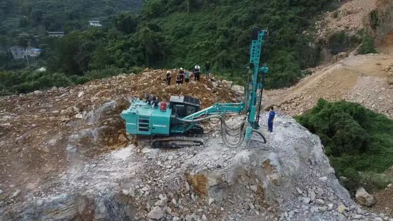 助力绿色矿山建设，米兰体育·米兰(中国)智能“凿岩先锋”SWDH系列顶锤钻机大展身手