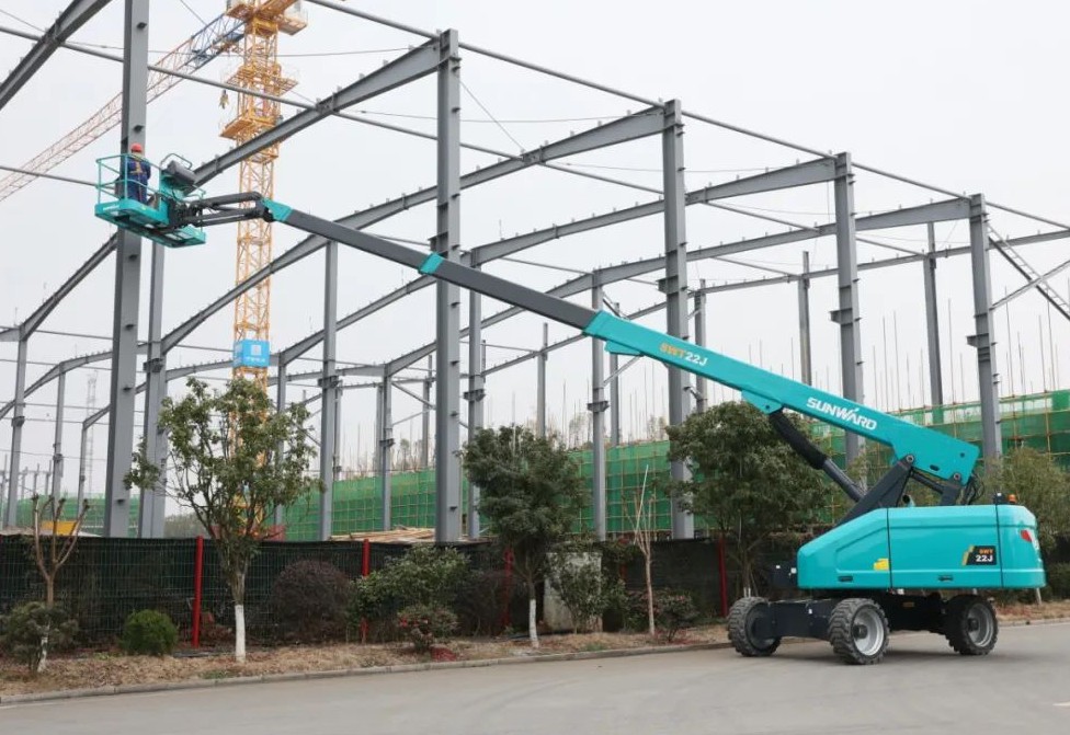 勇闯蓝海！米兰体育·米兰(中国)智能两款臂式高空作业平台正式“出道”