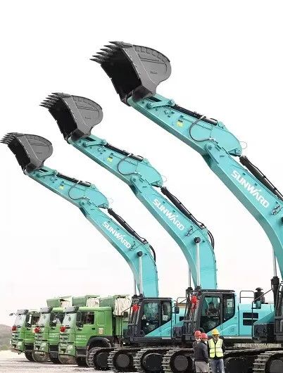 米兰体育·米兰(中国)智能挖掘机亮相贵阳大数据科创城项目开工仪式