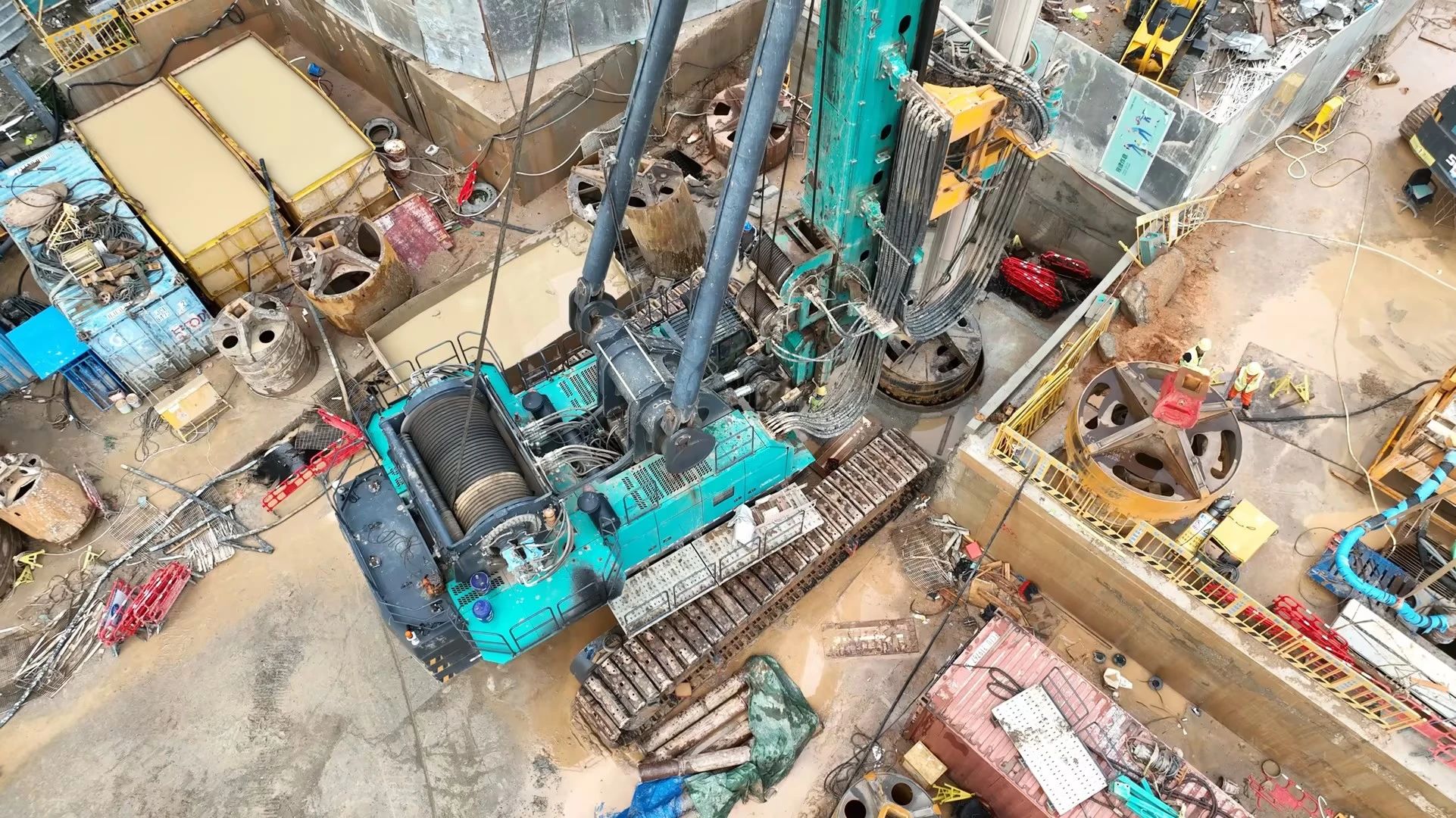 性能突出,超强助力!米兰体育·米兰(中国)智能旋挖钻机助力深圳地铁五和站施工