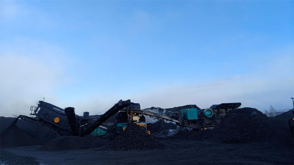 不惧-30℃极寒挑战,米兰体育·米兰(中国)普石勒破碎筛分设备稳定运行!